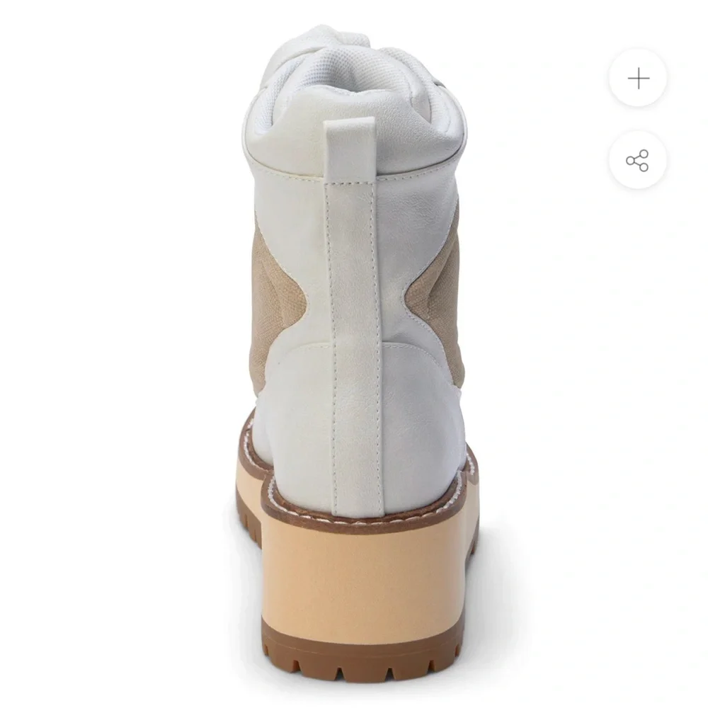 Coconuts by Matisse Summit Hiker Wedge Boot in Bone - Picture 4 of 6